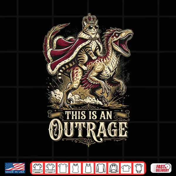 This Is An Outrage Donut Funny Princess Cat Meme Shirt 4 Design This is an Outrage Donut Funny Princess Cat Meme Shirt