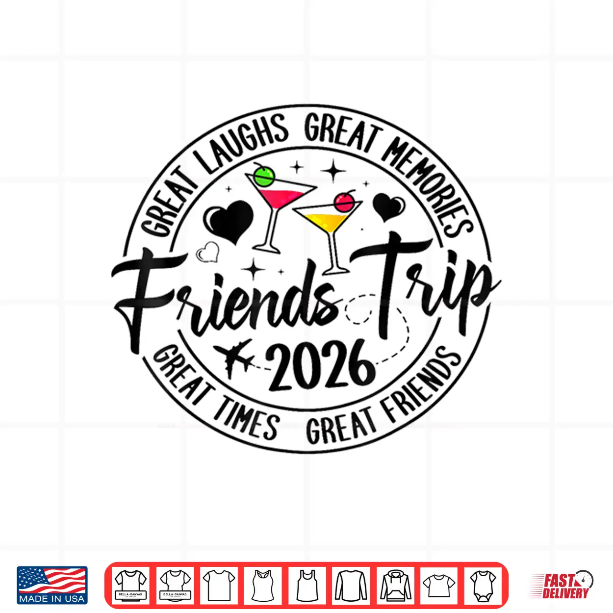 Trip Vacation 2026 Friends Matching Group Shirt Trip Vacation 2026 Friends Matching Group Shirt