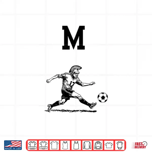 Design Trojan Warrior Playing Soccer Shirt