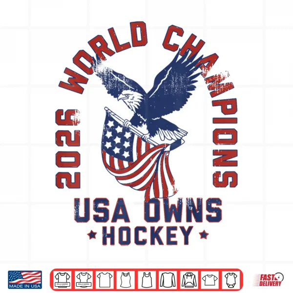 Design USA Owns Hockey 2026 Tee Shirt