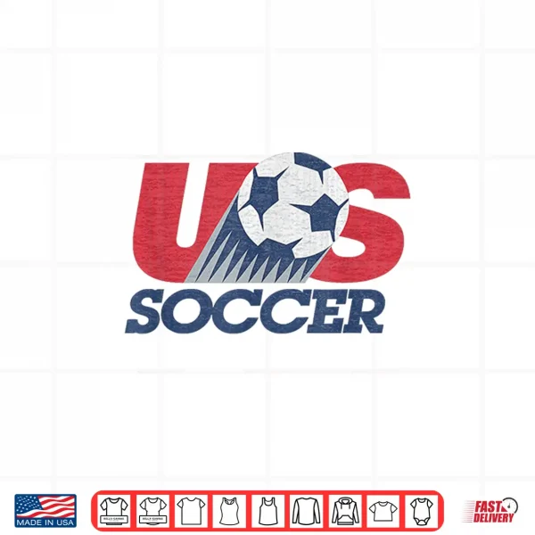 Design USA Soccer Retro Professional Minimalist Modern Graphic Shirt