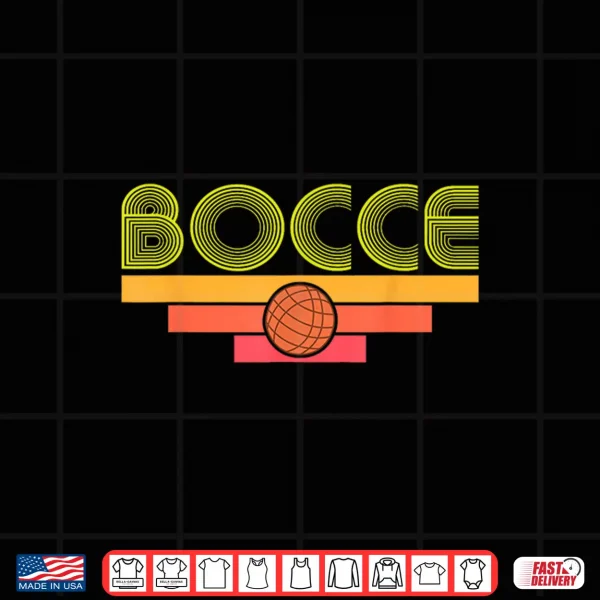 Design Vintage Bocce Ball Game Player Style Shirt