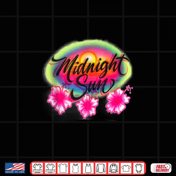 Design Vintage Retro Larsson Midnight Sun Professional Graphic Shirt