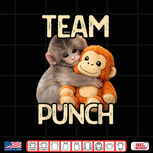 Design Vintage Retro Team Punch Monkey Shirt