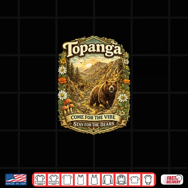 Vintage Topanga Canyon Bear Family Bohemian Style Shirt 4 Design Vintage Topanga Canyon Bear Family Bohemian Style Shirt