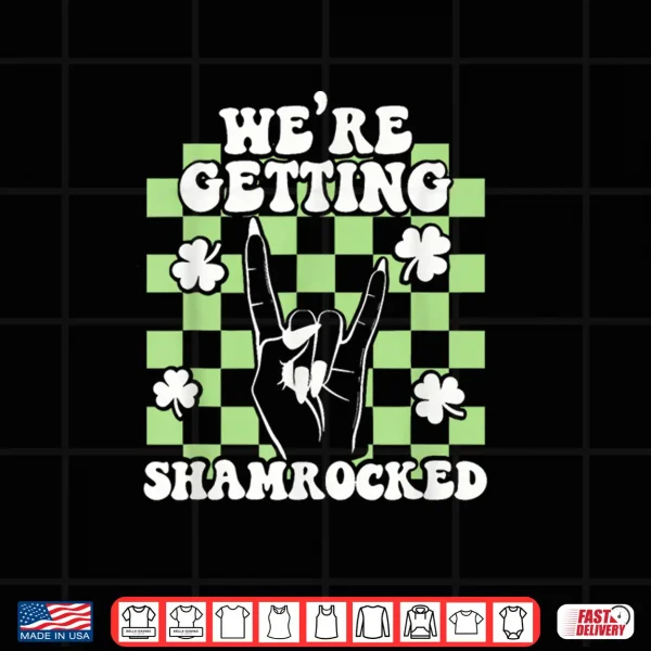 Design Were Getting Shamrocked St Patricks Day Bachelorette Party Shirt