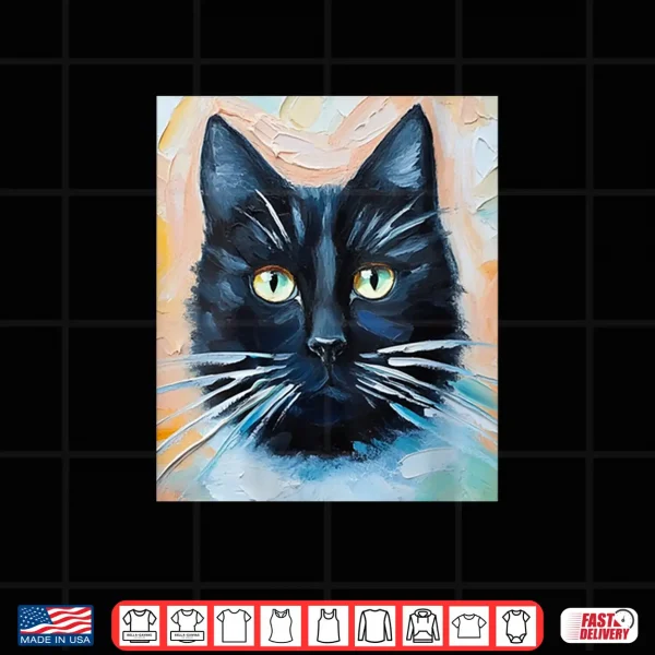 Womens Black Cat Professional Minimalist Modern Graphic Shirt 4 Design Womens Black Cat Professional Minimalist Modern Graphic Shirt