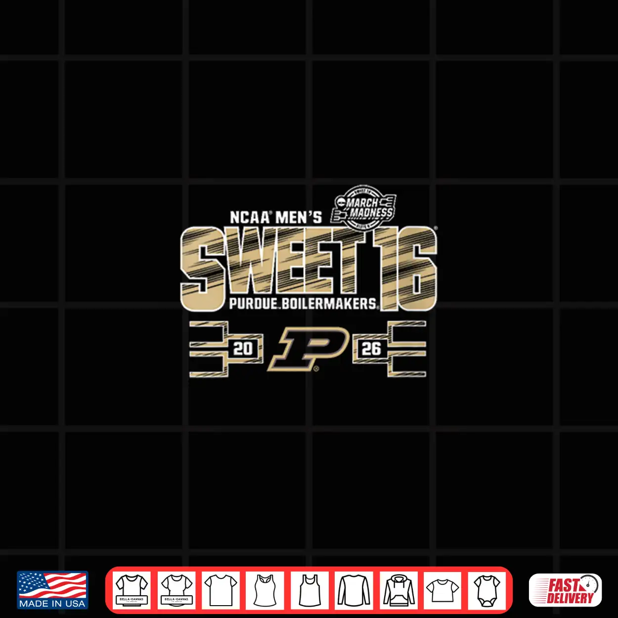 Women’S Purdue Boilermakers Sweet 16 2026 Men’S March Madness Black Shirt Women’S Purdue Boilermakers Sweet 16 2026 Men’S March Madness Black Shirt