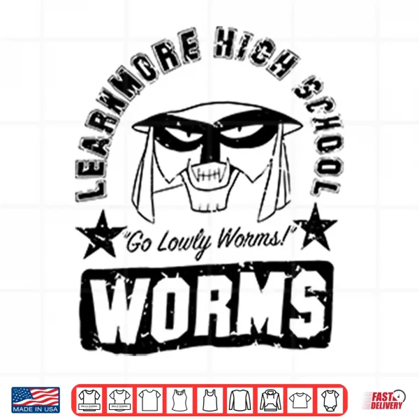 Worm Mascot School Shirt 4 Design Worm Mascot School Shirt