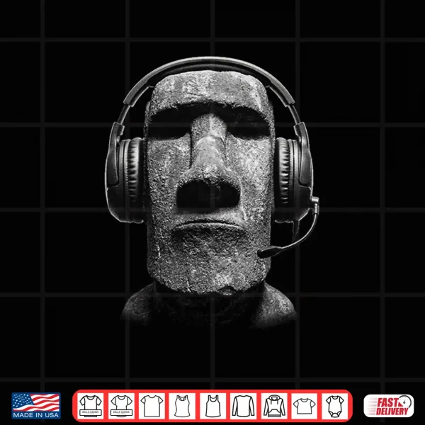 Design Y2K Easter Island Moai Statue Head Shirt