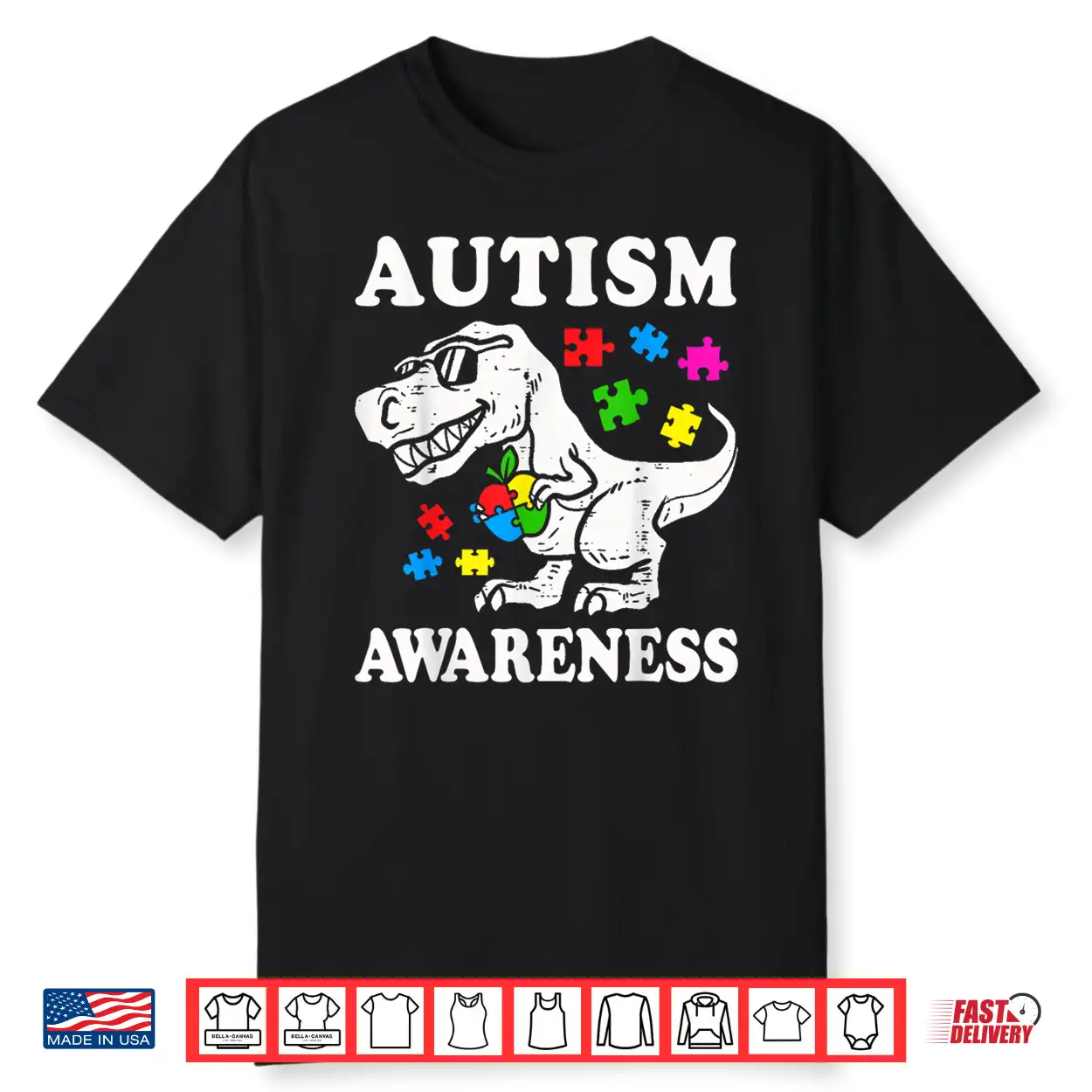 Dino T Rex Dinosaur Puzzle Autism Awareness Modern Graphic Shirt Dino T Rex Dinosaur Puzzle Autism Awareness Modern Graphic Shirt