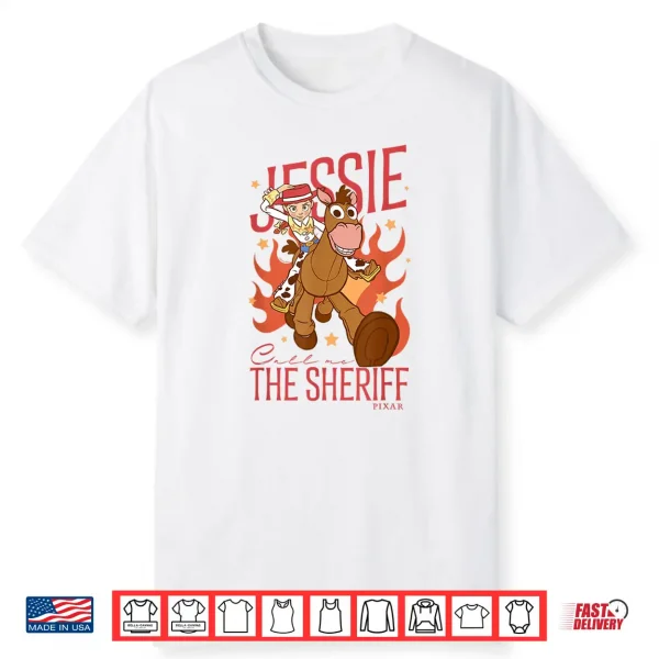 Disney Pixar Toy Story Jessie Bullseye Call Me The Sheriff Shirt