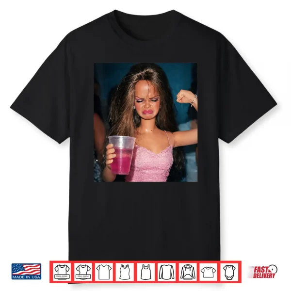 Doll Face Sarcastic Doll Girl Party Drinking Doll Meme Shirt