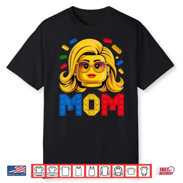 Family Mom Master Builder Building Bricks Blocks Mothers Day Shirt