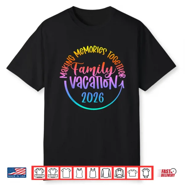 Family Vacation 2026 Beach Matching Family Summer Vacation Shirt