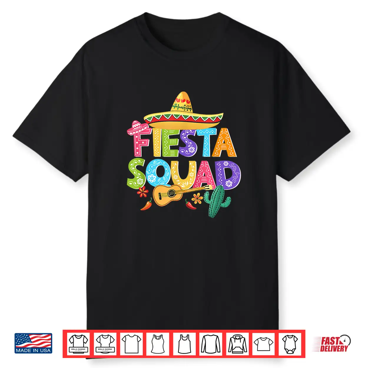 Fiesta Squad Cinco De Mayo Matching Family Mexican Party Shirt Fiesta Squad Cinco De Mayo Matching Family Mexican Party Shirt