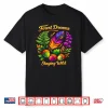 Forest Dreams Striking Bohemian Feather Flowers Scene Design Shirt