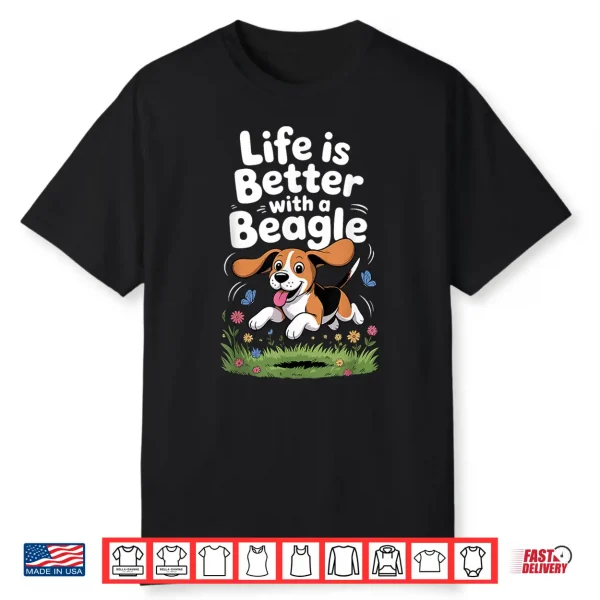 Funny Beagle Design For Men Women Hound Beagle Dog Lovers Shirt