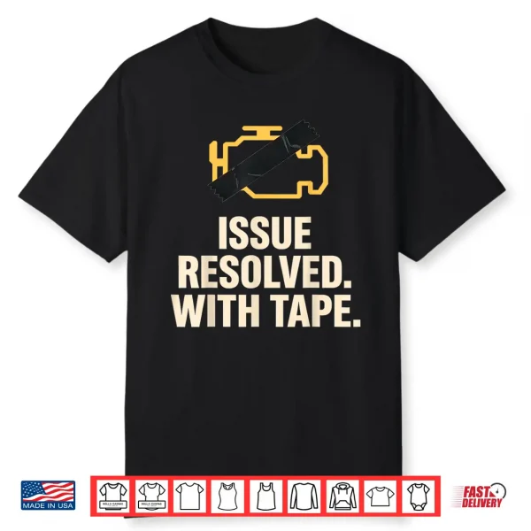 Funny Check Engine Light Tape Repair Shirt