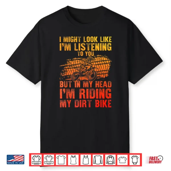 Funny Dirt Bike Art For Men Women Motocross Dirt Bike Rider Shirt