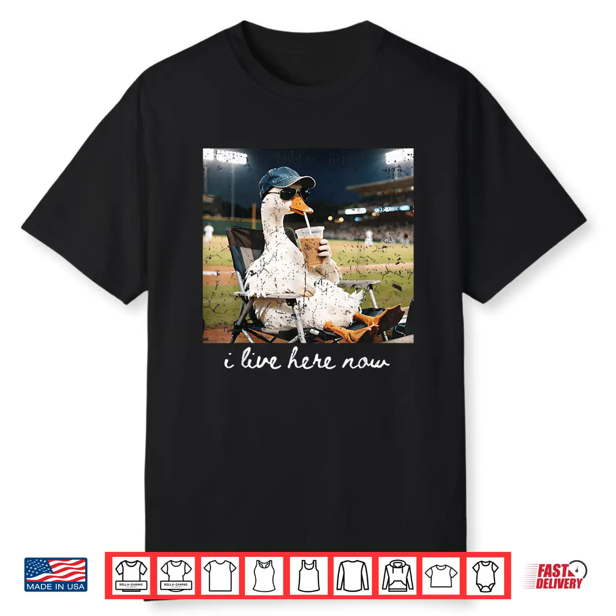 Funny Goose Ballfield Baseball Field I Live Here Now Shirt Funny Goose Ballfield Baseball Field I Live Here Now Shirt