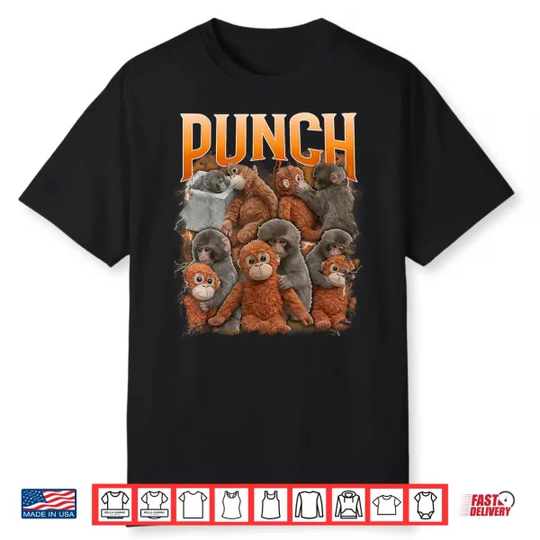 Funny Punch Baby Monkey Cute Family Shirt