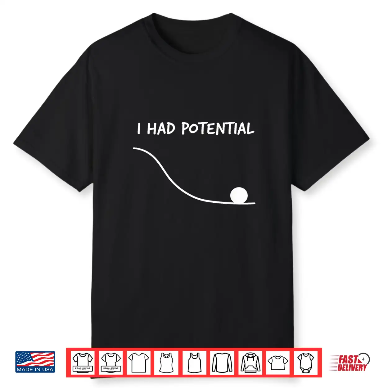 Funny Saying I Had Potential Shirt Funny Saying I Had Potential Shirt