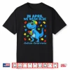 Funny T Rex With Puzzle Autistic Autism Awareness Graphic Shirt