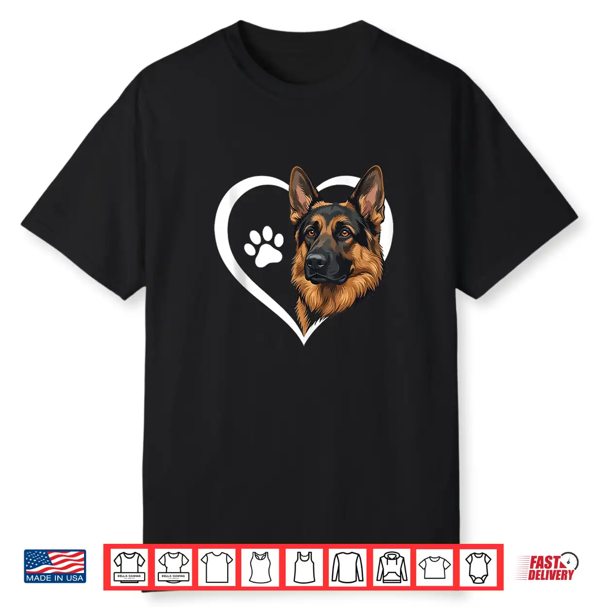 German Shepherd Heart Shirt German Shepherd Heart Shirt