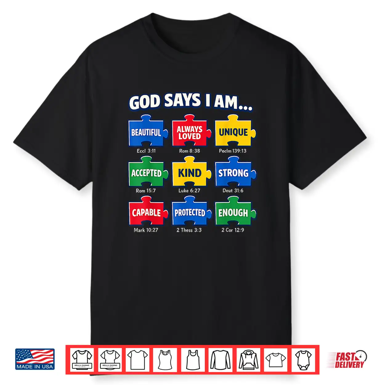 God Says I Am Autism Faith Puzzle Professional Statement Shirt God Says I Am Autism Faith Puzzle Professional Statement Shirt