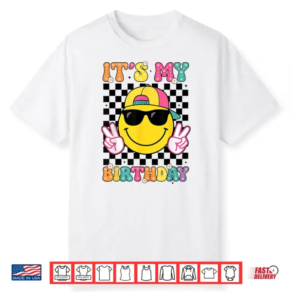 Groovy It’S My Birthday Girls Women Teens Kid Bday Flower Shirt
