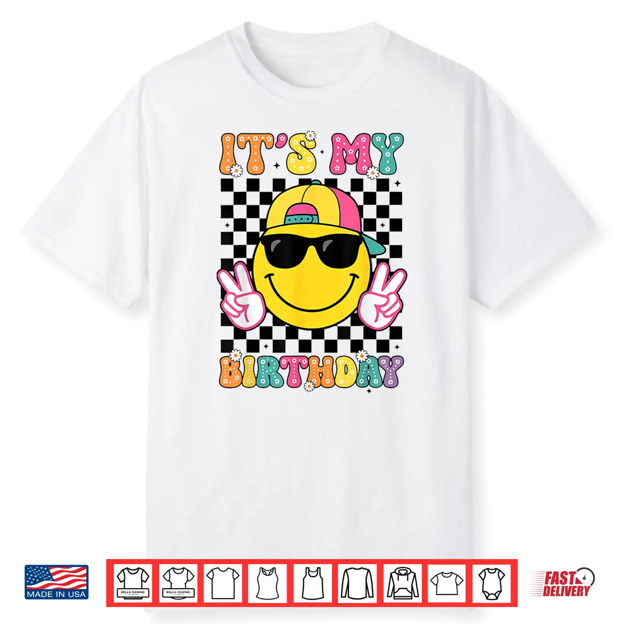 Groovy It’S My Birthday Girls Women Teens Kid Bday Flower Shirt Groovy It’S My Birthday Girls Women Teens Kid Bday Flower Shirt