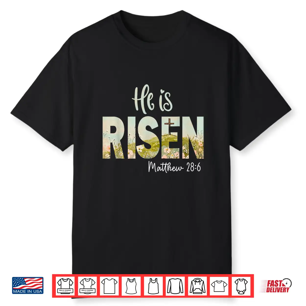 He Is Risen Easter Cross Jesus Christian Religious Men Women Shirt He Is Risen Easter Cross Jesus Christian Religious Men Women Shirt