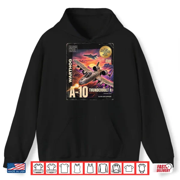A 10 Warthog Fictional Pc Game Box Front And Back Y2K Style Shirt 1 Hoodie A 10 Warthog Fictional PC Game Box Front and Back Y2K Style Shirt
