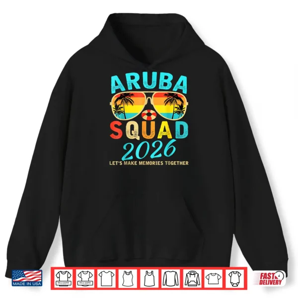 Hoodie Aruba Squad 2026 Vacation Friends Family Matching Group Shirt