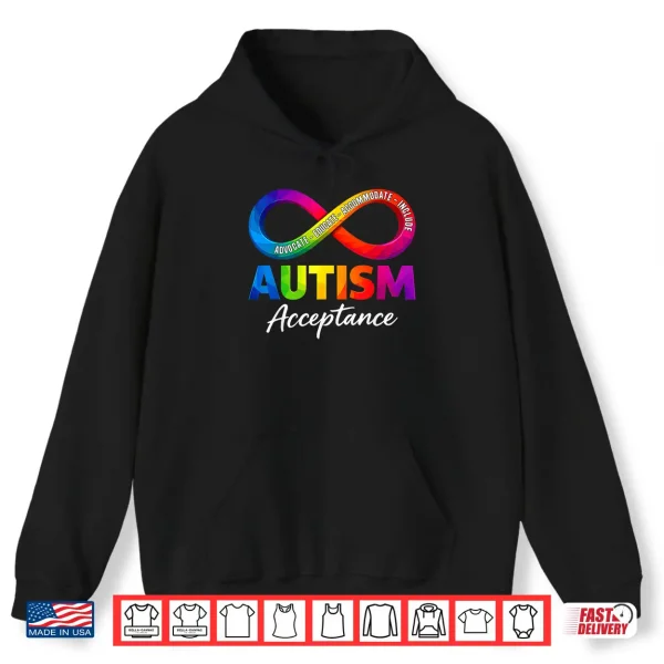 Autism Acceptance Infinity Symbol Autism Awareness Modern Shirt 1 Hoodie Autism Acceptance Infinity Symbol Autism Awareness Modern Shirt