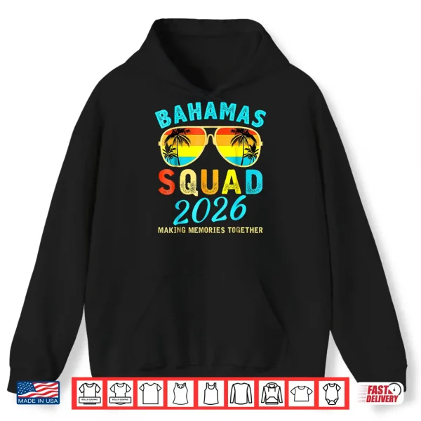 Hoodie Bahamas Vacation 2026 Squad Family Friends Matching Group Shirt