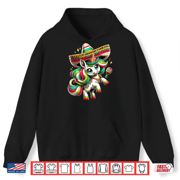 Cinco De Mayo Mexican Unicorn Kids Girls Shirt 1 Hoodie Cinco de Mayo Mexican Unicorn Kids Girls Shirt