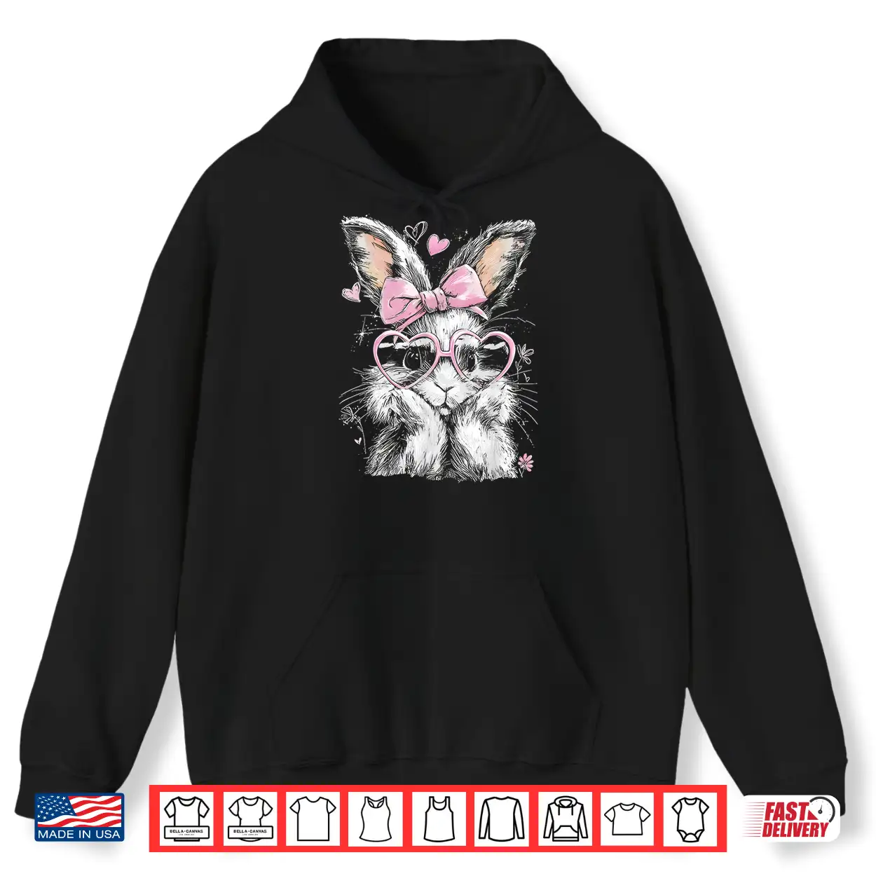 Cute Easter Bunny For Women Pink Rabbit Coquette Girly Shirt Cute Easter Bunny For Women Pink Rabbit Coquette Girly Shirt