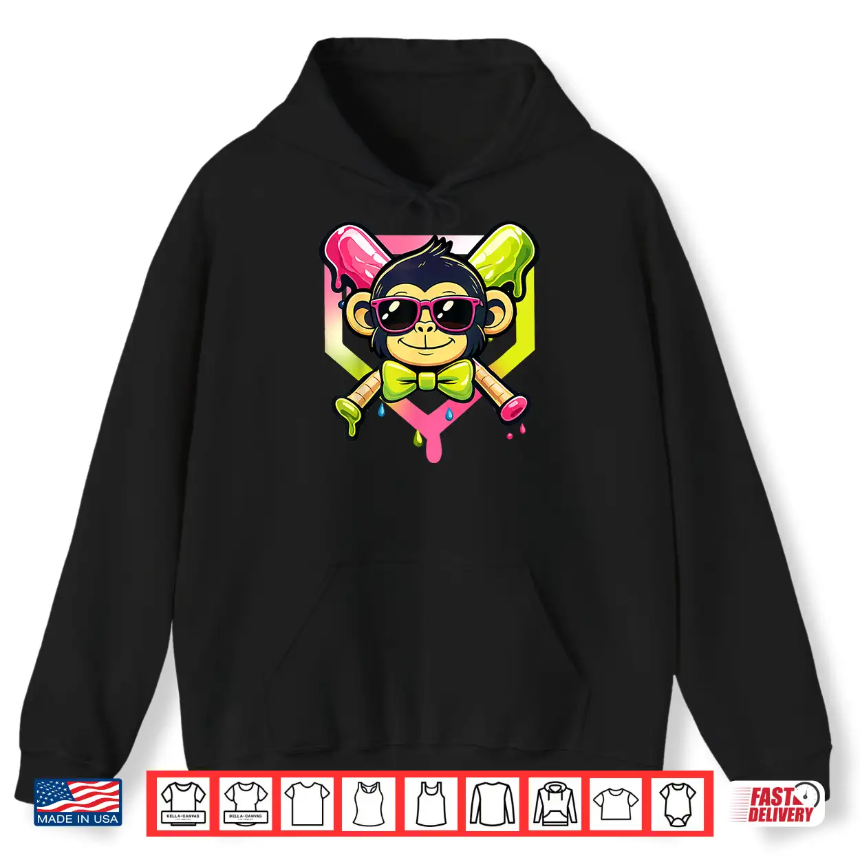 Cute Party Animals Baseball Funny Monkey Sunglasses Shirt Cute Party Animals Baseball Funny Monkey Sunglasses Shirt