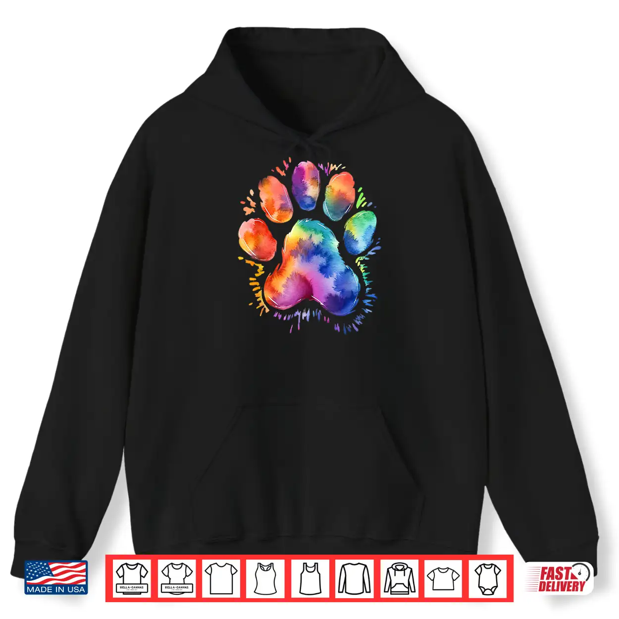 Dog Paw Tie Dye Cute Colorful Pet Owner Mom Dad Lover Shirt Dog Paw Tie Dye Cute Colorful Pet Owner Mom Dad Lover Shirt