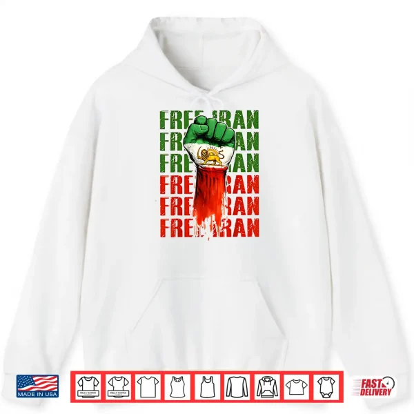 Free Iran Symbol Flag Heartbeat Freedom Love Shirt 1 Hoodie Free Iran Symbol Flag Heartbeat Freedom Love Shirt