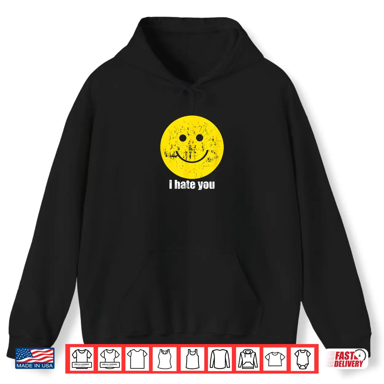 I Hate You Smiling Face Shirt I Hate You Smiling Face Shirt