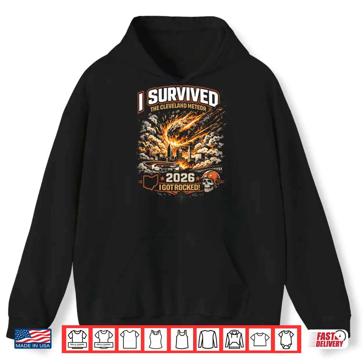 I Survived The Cleveland Meteor 2026 Shirt I Survived The Cleveland Meteor 2026 Shirt