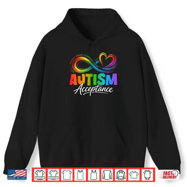 Infinity Symbol Advocate Educate Autism Awareness Professional Shirt 1 Hoodie Infinity Symbol Advocate Educate Autism Awareness Professional Shirt