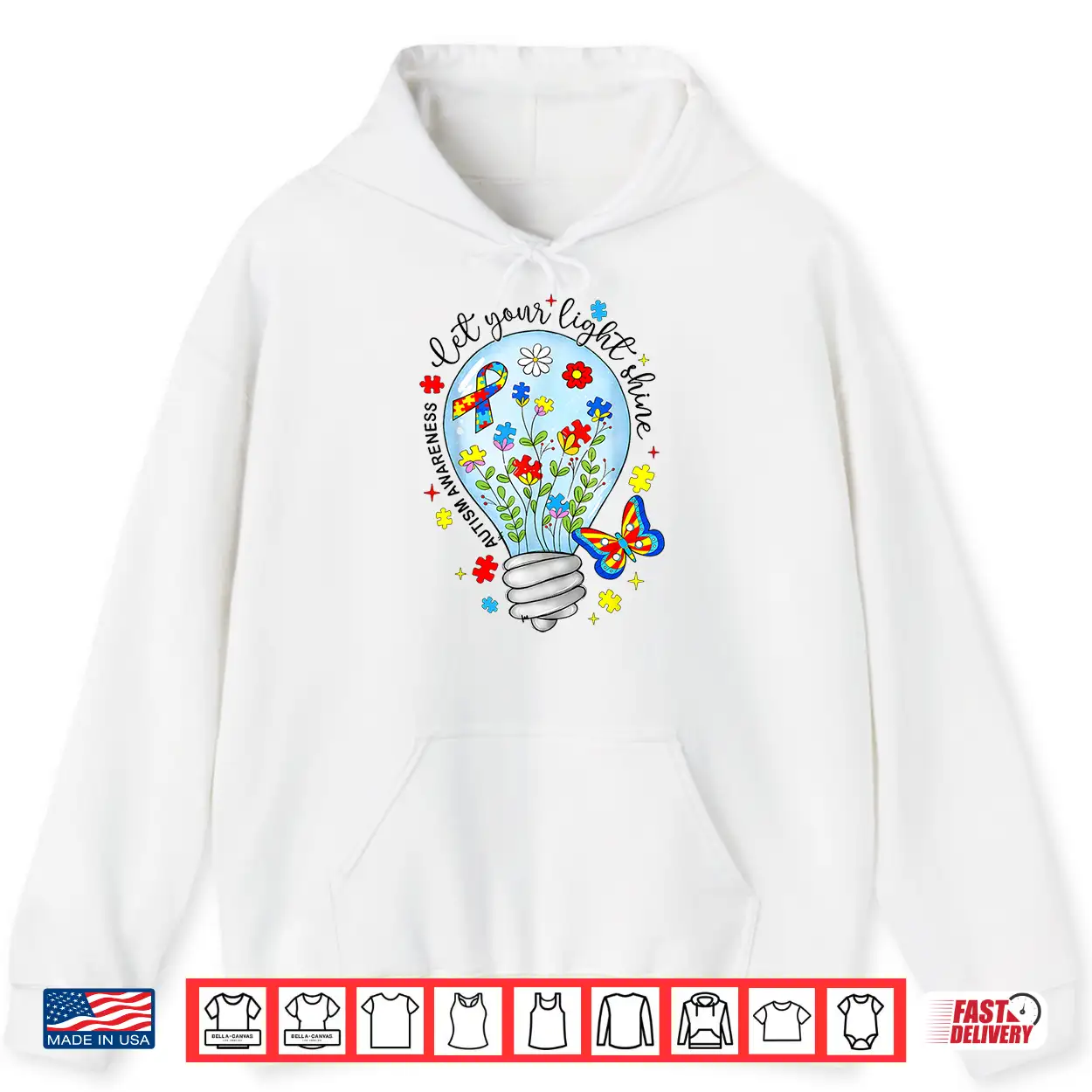 Let Your Light Shine Autistic Blue Autism Awareness Shirt Let Your Light Shine Autistic Blue Autism Awareness Shirt