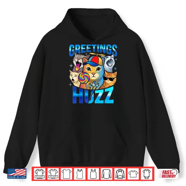 Meme Greetings Huzz Funny Lollipop Cat Boys Girls Kids Shirt 1 Hoodie Meme Greetings Huzz Funny Lollipop Cat Boys Girls Kids Shirt