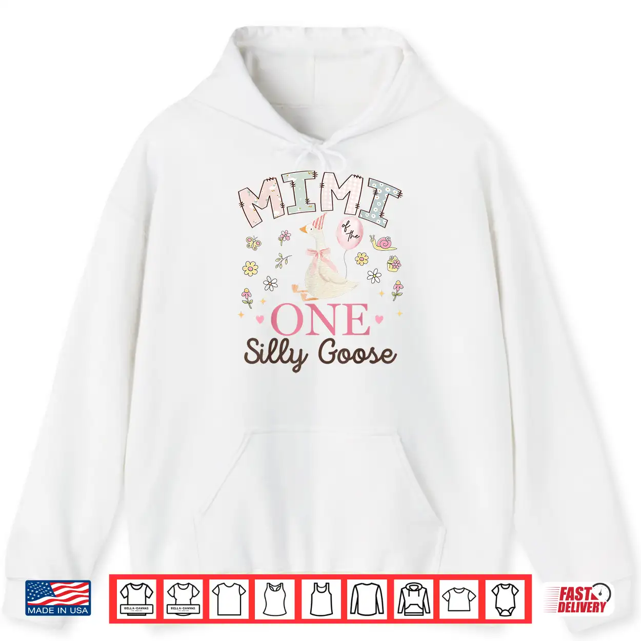 Mimi Of The One Silly Goose 1St Birthday Girl Matching Shirt Mimi Of The One Silly Goose 1St Birthday Girl Matching Shirt