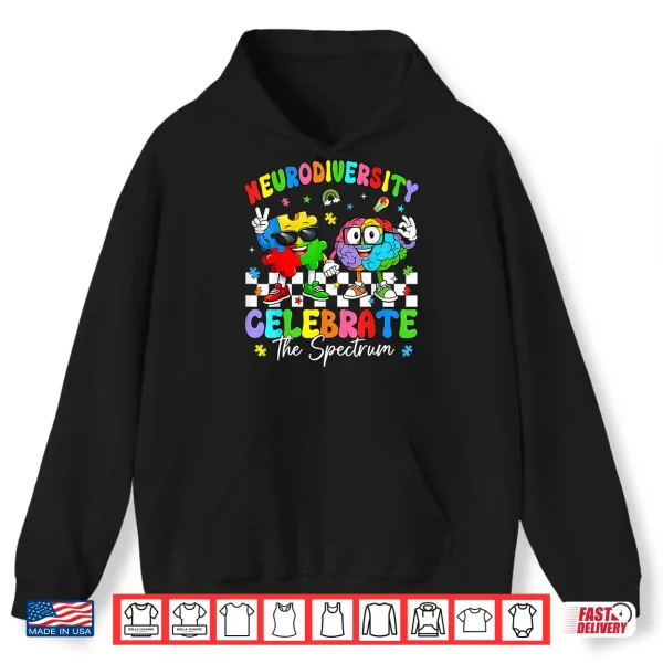 Neurodiversity Brain Autism Awareness Asd Adhd Graphic Shirt 1 Hoodie Neurodiversity Brain Autism Awareness ASD ADHD Graphic Shirt