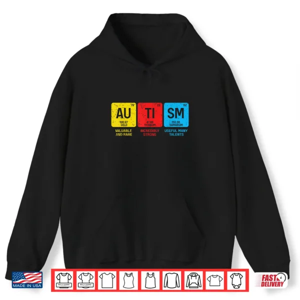 Periodic Table Elements Autism Awareness Professional Graphic Shirt 1 Hoodie Periodic Table Elements Autism Awareness Professional Graphic Shirt